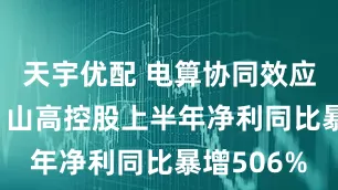 天宇优配 电算协同效应加速释放 山高控股上半年净利同比暴增506%